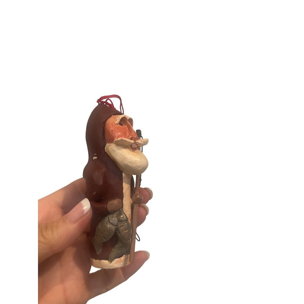 Vintage Primitive Santa Claus Multicolor Folk Art Collection Decor Holiday - Picture 6 of 16